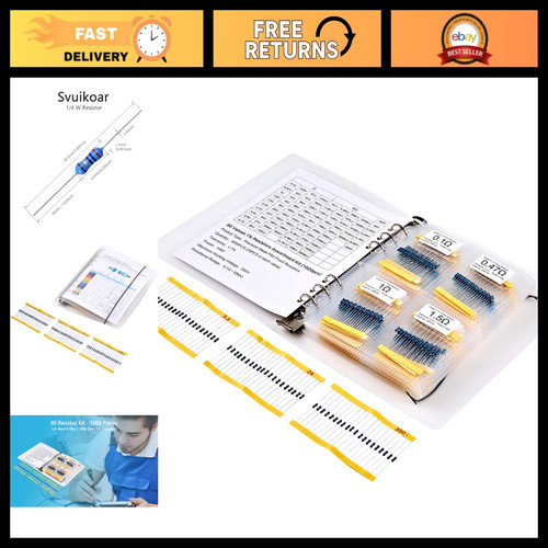 1600 pcs metal film - metal, resistor