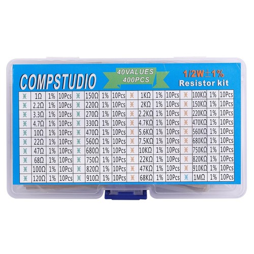 400pcs values 1 - 40, 1%